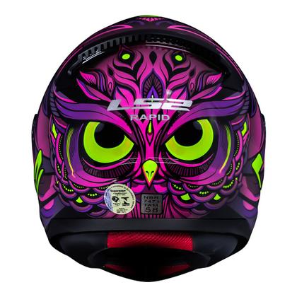 Imagem de Capacete Feminino LS2 FF353 Rapid Athena Roxo Brilhante Feminino Moto Fechado