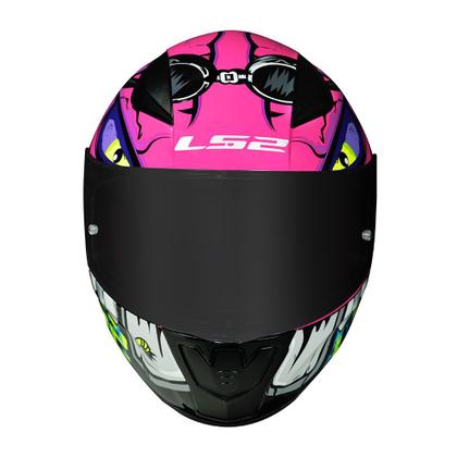 Imagem de Capacete Feminino LS2 FF353 Rapid Badass Rosa Brilhante