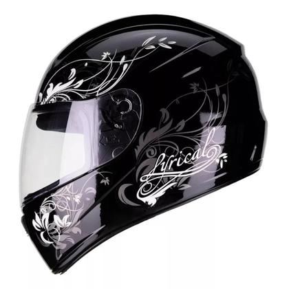 Imagem de Capacete Feminino Masculino  Fly F9 Lyrical Preto Branco e Preto Rosa Kit 2 Unidades