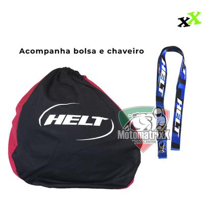 Imagem de Capacete feminino masculino Helt Aero viseira camaleão extra