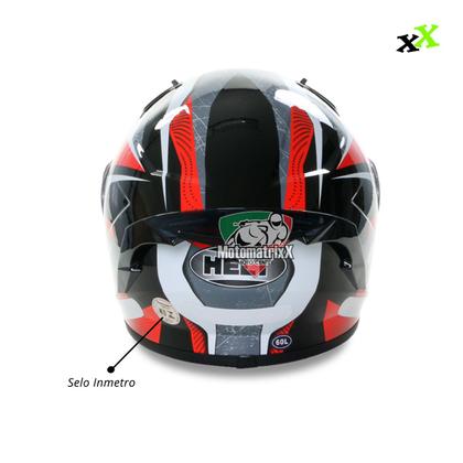 Imagem de Capacete feminino masculino Helt Aero viseira camaleão extra