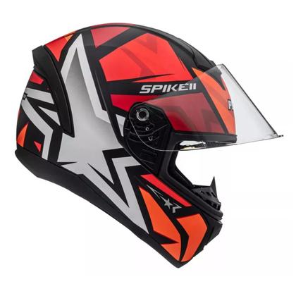 Imagem de Capacete Feminino Peels Spike Il 1st Vermelho Kit 2 Unidades