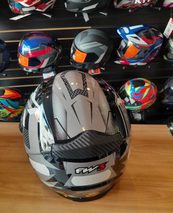 Capacete Fw3 Gtn Fox Fechado Masculino Feminino Grafite - Capacete