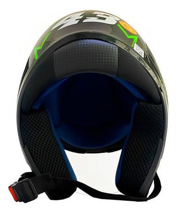 Imagem de Capacete fw3 x open up 43 amarelo e azul 60