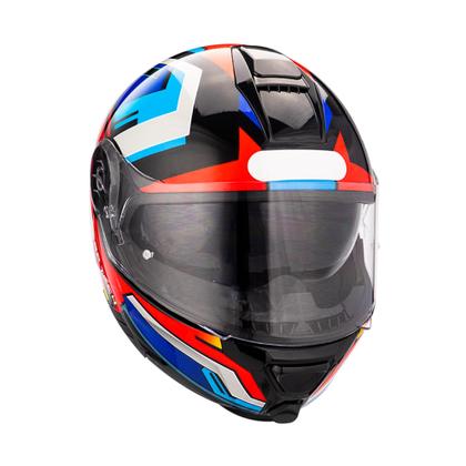 Imagem de Capacete Gp Tech A118 Sv Fusion Articulado Robocop Vermelho Com Azul