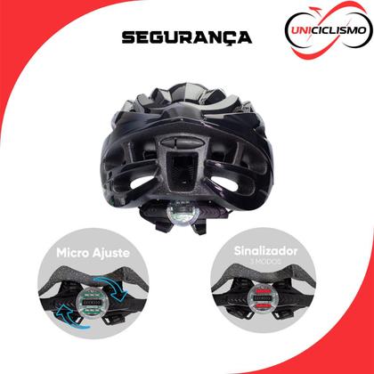 Imagem de Capacete GTA Start 20 Furos C/ Led Ciclismo Ciclista Bike Bicicleta