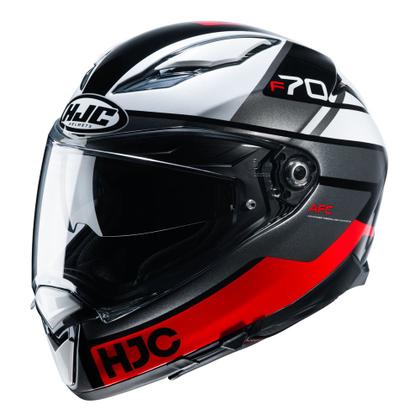 Imagem de Capacete Hjc F70 Tino Preto Branco E Vermelho 59