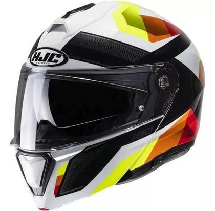 Imagem de Capacete HJC I90 Lark Amarelo Laranja e Preto