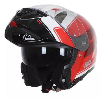Imagem de Capacete hjc i90 wasco  vermelho branco e preto 63/xxl