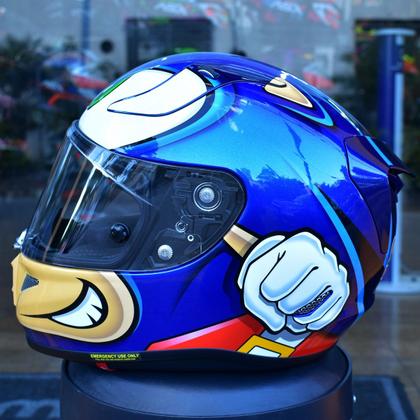 Imagem de Capacete Hjc Rapha 11 Sonic Sega Esportivo Carbono Moto Gp