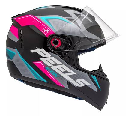 Imagem de Capacete Icon 23 Peels Element Preto Pink Novo Fechado