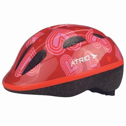 Imagem de Capacete Infantil Ajustável com 6 Furos de Ventilação Estampa de Coração Atrio Tam P - BI041