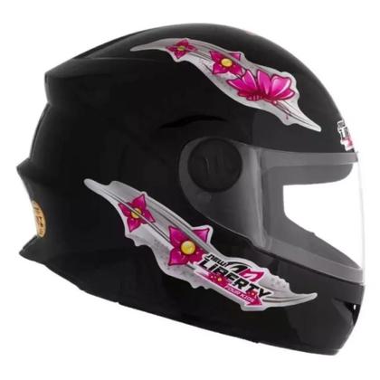 Imagem de Capacete Infantil  Pro tork 54 New Liberty Four Kids Menino Menina Azul Vermelho Rosa Preto Branco Inmetro Fechado