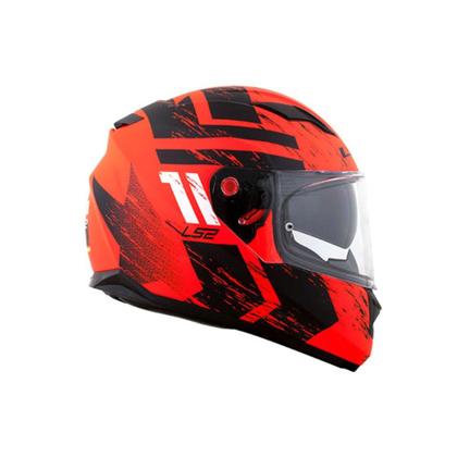 Imagem de Capacete LS2 FF320 Stream Hunter Laranja e Preto Fosco Masculino e Feminino Com Oculus