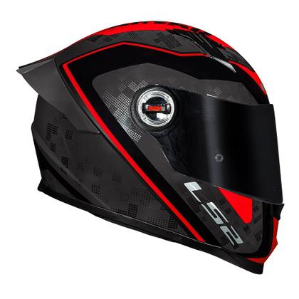 Imagem de Capacete LS2 FF358 Classic S Striker Cinza e Vermelho