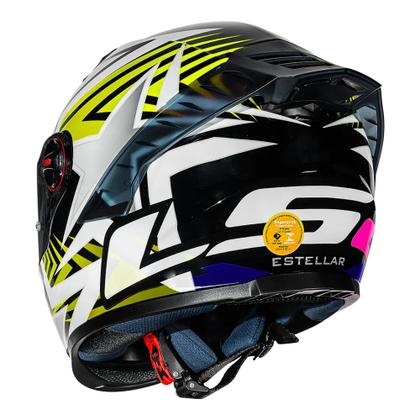 Imagem de Capacete LS2 FF358 ESTELLAR BLK/YELLOW Classic Pro