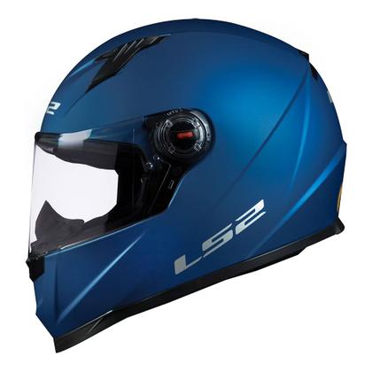 Imagem de Capacete LS2 FF358 Monocolor Azul Fosco Masculino e Feminino