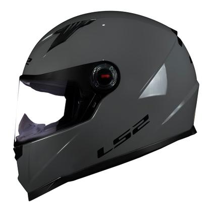 Imagem de Capacete LS2 FF358 Monocolor Nardo Grey Cinza Brilhante Masculino e Feminino