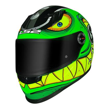 Imagem de Capacete Ls2 FF358 Rampage Verde Mais Viseira Camaleão