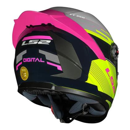 Imagem de Capacete LS2 FF358 S Digital Black Yellow
