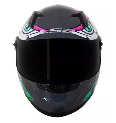 Imagem de Capacete Ls2 FF358 Tribal Fucsia Rosa Cinza