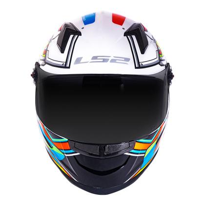 Imagem de Capacete LS2 FF358 Xdron Laranja Neon Brilhante Masculino e Feminino Fechado