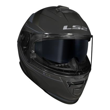 Imagem de Capacete LS2 FF800 Storm Fist Preto Mais Viseira Fumê