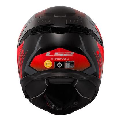 Imagem de Capacete LS2 FF808 Stream II Fury Preto e Vermelho