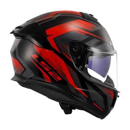 Imagem de Capacete LS2 FF808 Stream II Fury Preto e Vermelho