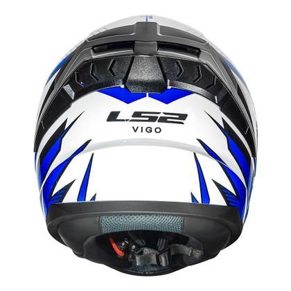 Imagem de Capacete LS2 FF810 Vigo Flight Branco Azul e Vermelho