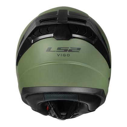 Imagem de Capacete LS2 FF810 Vigo Monocolor Verde Militar Fosco Mais Viseira Camaleão
