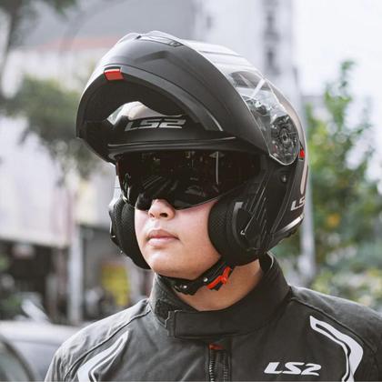 Imagem de Capacete Ls2 Ff908 Strobe 2 Escamoteável Articulado Robocop