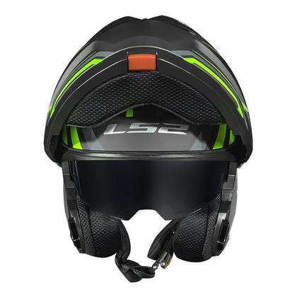 Imagem de Capacete ls2 ff908 strobe 2 phantom matte titanium gph hv yellow cinza amarelo fosco