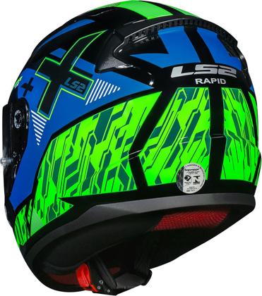 Imagem de Capacete LS2 Rapid FF353 Xtreet Preto Verde