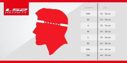 Imagem de Capacete LS2 Rapid Stratus Preto Vermelho e Prata Brilhante