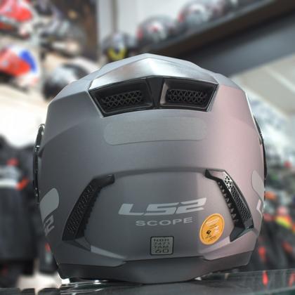 Imagem de Capacete Ls2 Scope Ff902 Monocolor Titanium Fosco Robocop