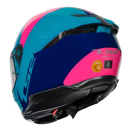 Capacete LS2 Stream II FF808 Thunderbiz Navy Azul - Capacete de