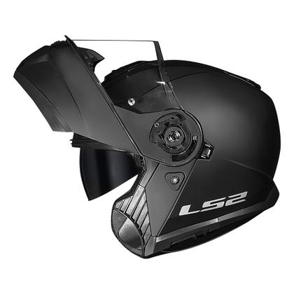 Imagem de Capacete LS2 Strobe II FF908 Monocolor Matte Black Preto Fosco Masculino e Feminino