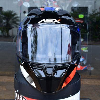 Imagem de Capacete Masculino Asx City Start Azul Esportivo Fechado