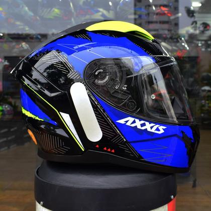 Imagem de Capacete Masculino Axxis Segment Now Azul Moto Feminino