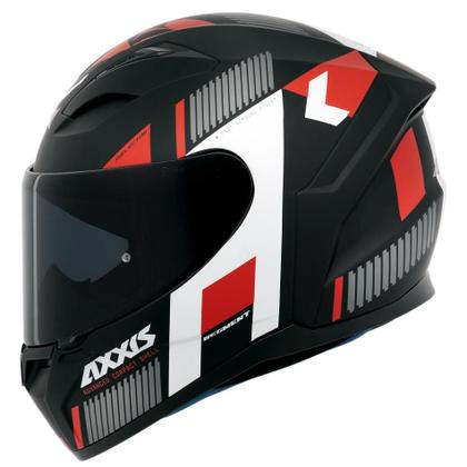 Imagem de Capacete Masculino Axxis Segment Selector Preto Moto Fechado