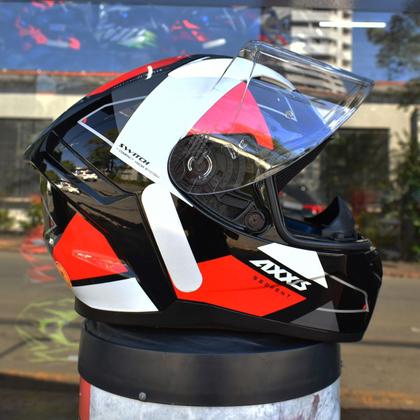 Imagem de Capacete Masculino Axxis Segment Switch Preto Moto Fechado