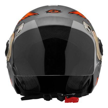 Imagem de Capacete Masculino Feminino Aberto De Moto Urbano Motoboy New Liberty 3 Coyote Cinza Fosco Pro Tork