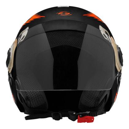 Imagem de Capacete Masculino Feminino Aberto De Moto Urbano Motoboy New Liberty 3 Coyote Preto Fosco Pro Tork