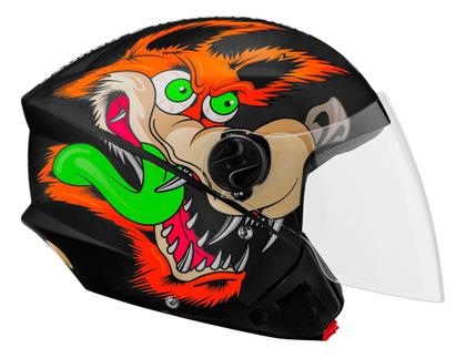 Imagem de Capacete Masculino Feminino Aberto De Moto Urbano Motoboy New Liberty 3 Coyote Preto Fosco Pro Tork