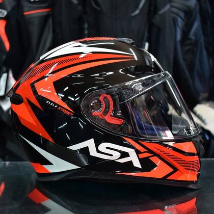 Imagem de Capacete Masculino Feminino Asx Eagle Street Vermelho Moto