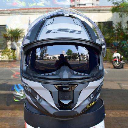 Imagem de Capacete Masculino LS2 FF808 Shadow Cinza Bicomposto Moto