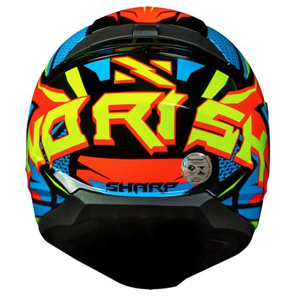 Imagem de Capacete Masculino Norisk Razor Sharp Amarelo Moto Fechado