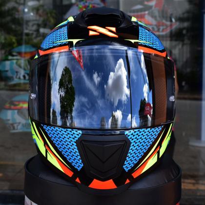 Imagem de Capacete Masculino Norisk Razor Sharp Amarelo Moto Fechado