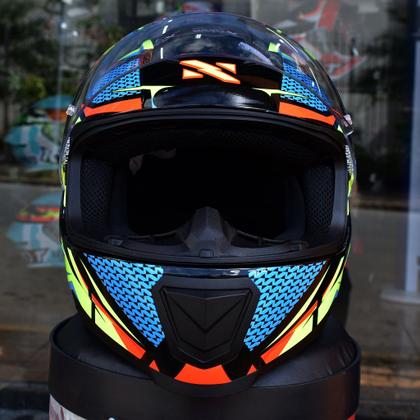 Imagem de Capacete Masculino Norisk Razor Sharp Amarelo Moto Fechado